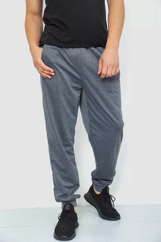 Купить Спорт штаны мужские, цвет серый, 244R41386 оптом - Фото №1