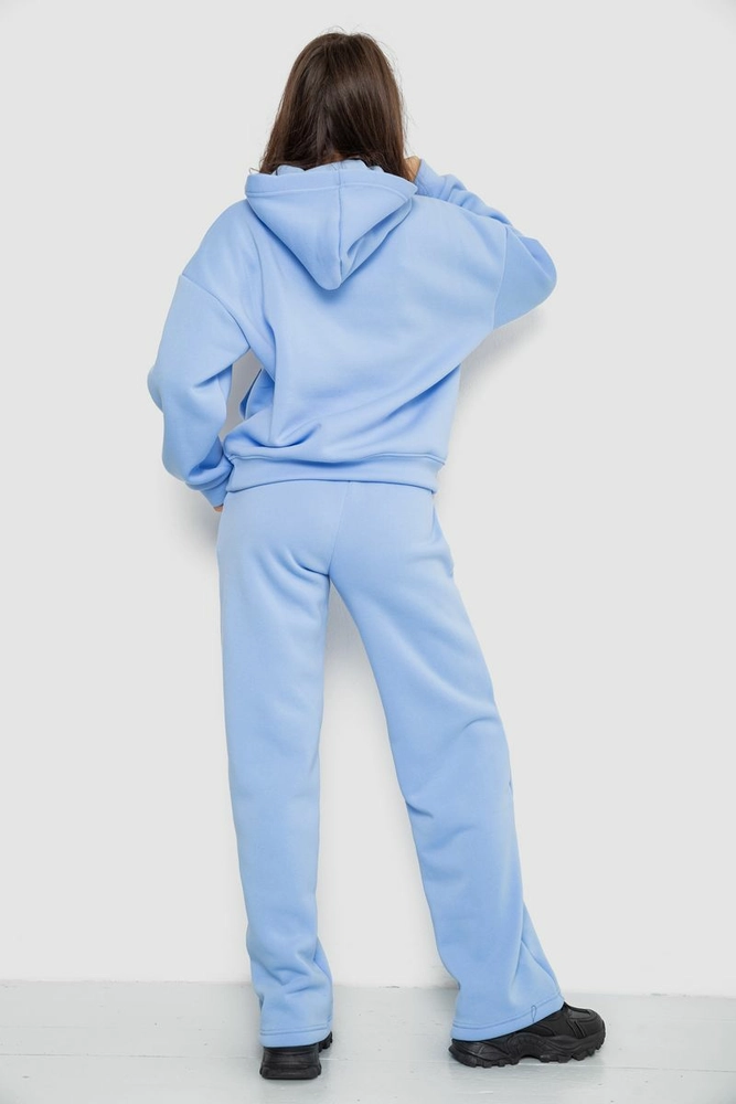 Купить Спортивный костюм женский на флисе  -уценка, цвет голубой, 241R2001-2-U-5 оптом - Фото №4