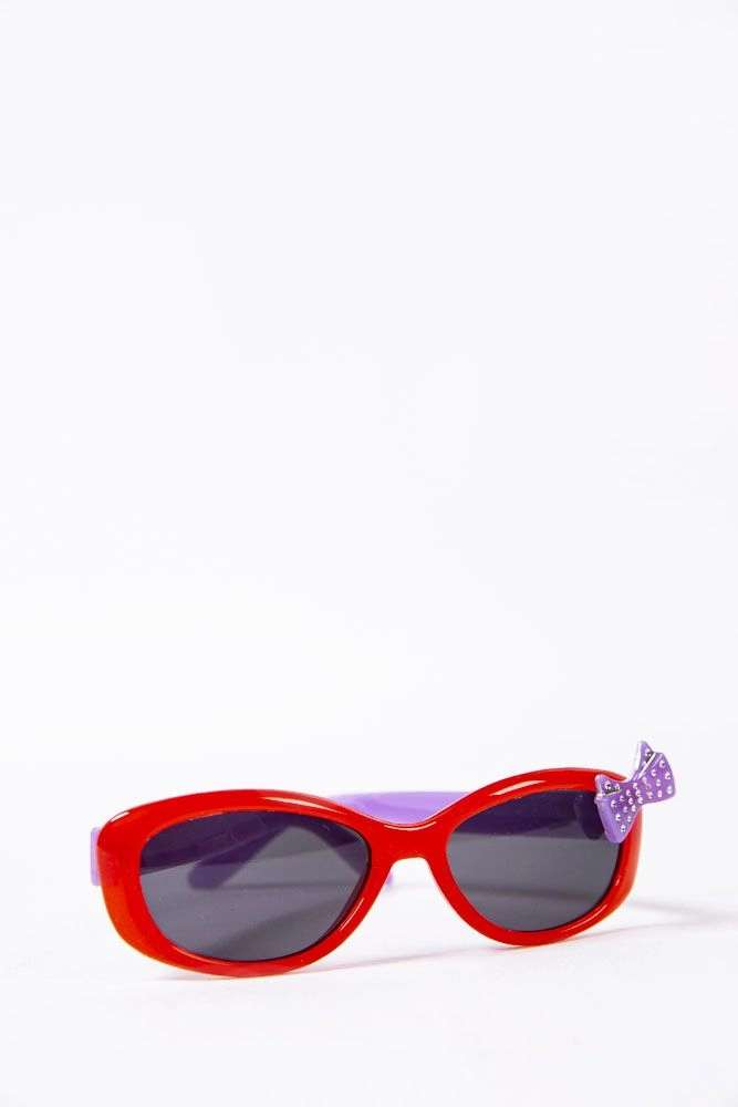 Купить Детские солнцезащитные очки красного цвета 154R6614 оптом - Фото №1