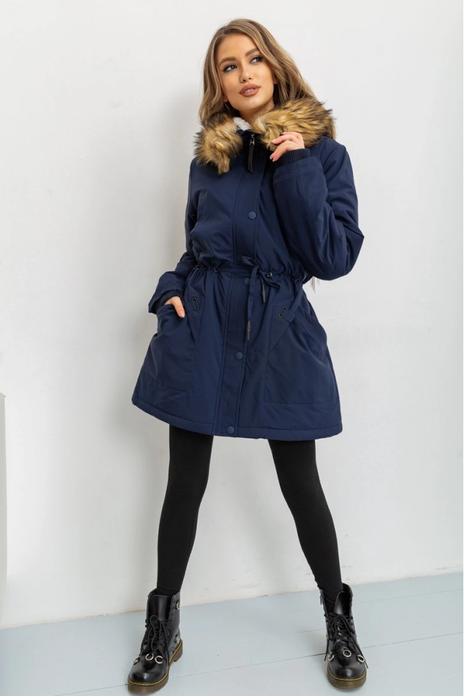 Купить Куртка женская, цвет темно-синий, 224R19-16 - Фото №1