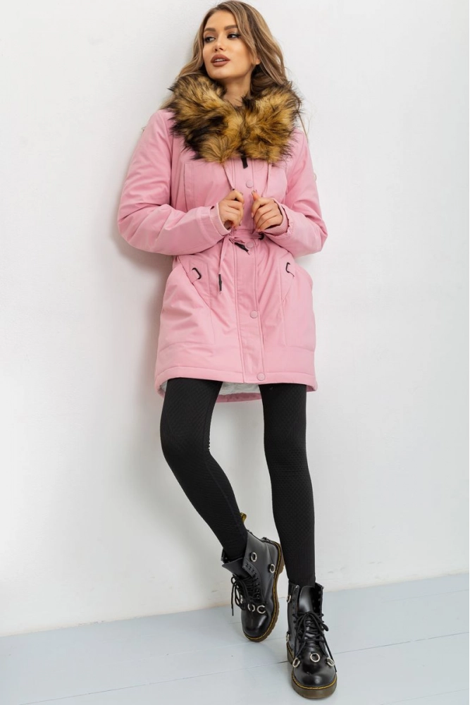Купити Куртка жіноча, колір рожевий, 224R19-16 - Фото №1