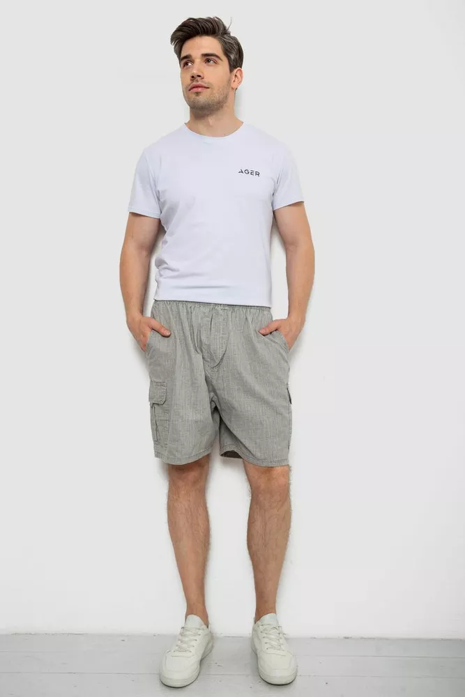 Купити Шорти чоловічі, колір сірий, 244RB8 - Фото №2