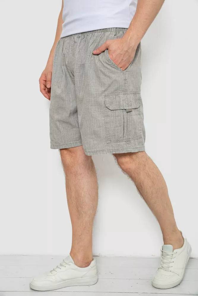 Купити Шорти чоловічі, колір сірий, 244RB8 - Фото №3