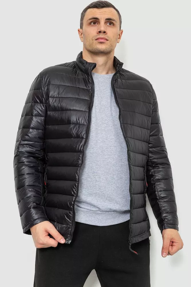Купить Куртка мужская демисезонная, цвет черный, 214R06 - Фото №1