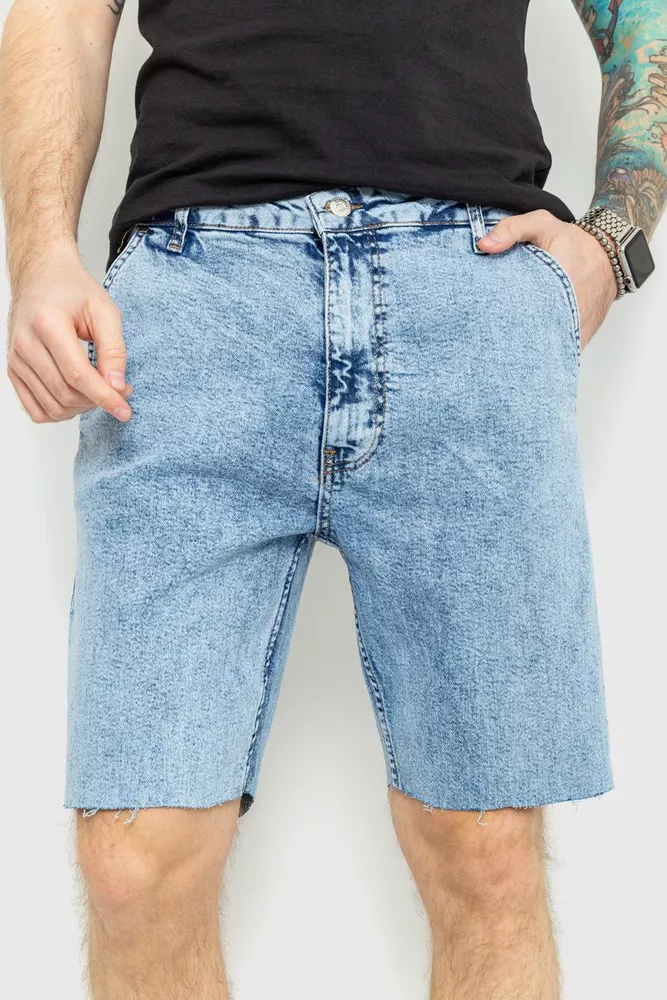 Купить Шорты мужские джинсовые, цвет джинс, 157R11-20 - Фото №1