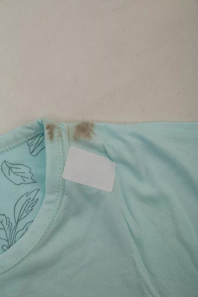 Купити Піжама жіноча з принтом  -уцінка, колір м'ятний, 243R6623-U-15 оптом - Фото №6