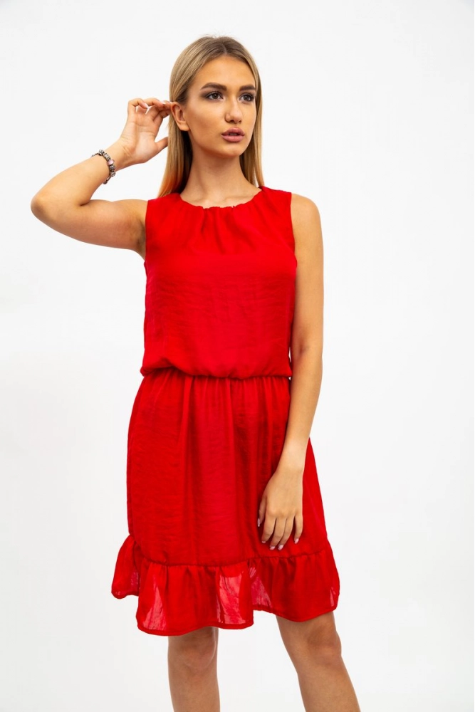 Купити Червона сукня жіноча 119R290 оптом - Фото №1