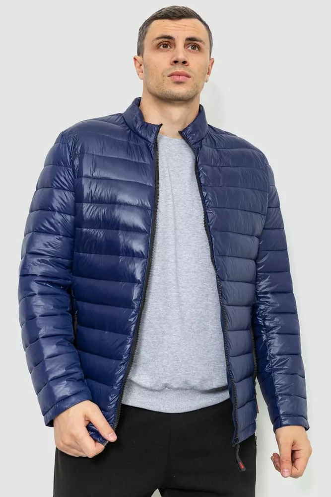 Купить Куртка мужская демисезонная, цвет синий, 214R06 оптом - Фото №1
