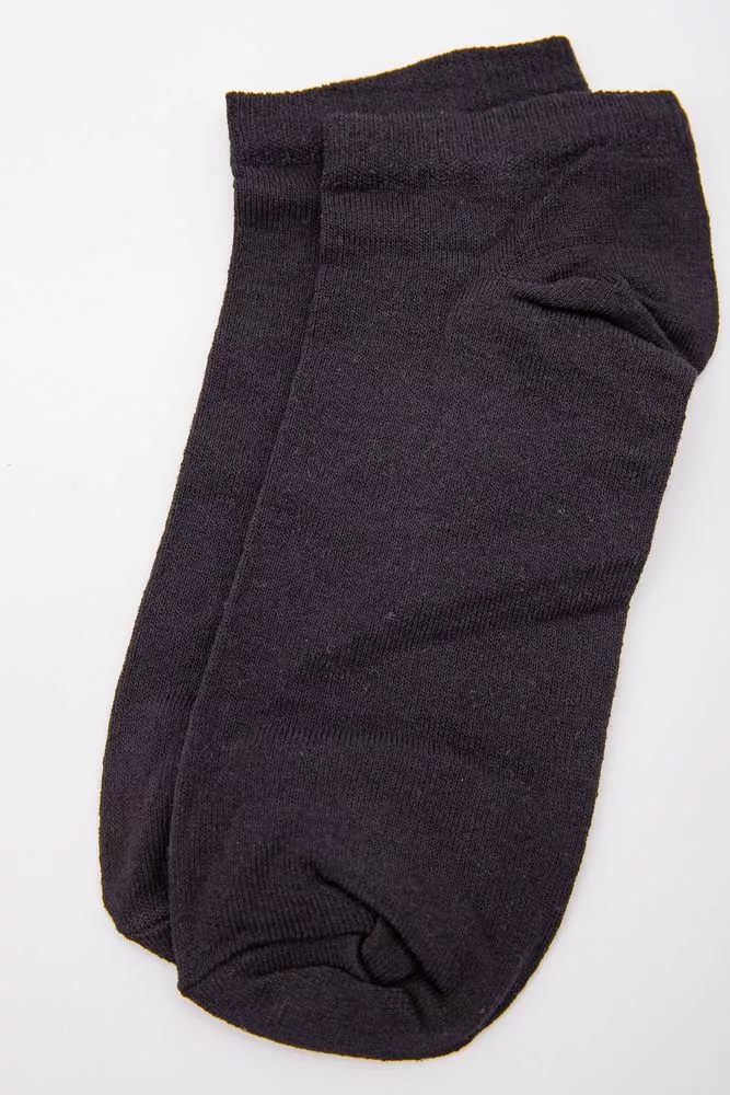 Купити Однотонні чоловічі шкарпетки, чорного кольору, 167R205-1 оптом - Фото №1