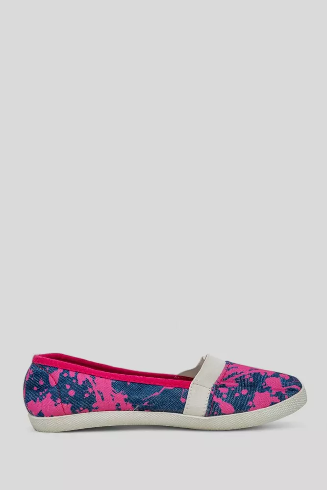 Купити Балетки-тапочки жіночі, колір синьо-рожевий, 244R321 - Фото №1