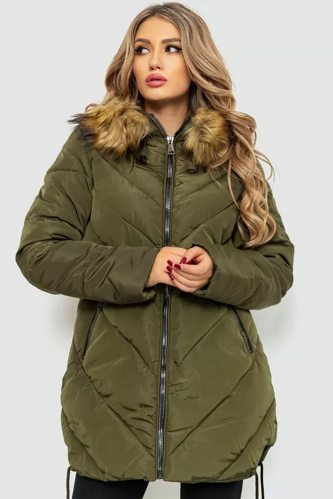 Купити Куртка жіноча, колір хакі, 235R758 оптом - Фото №1