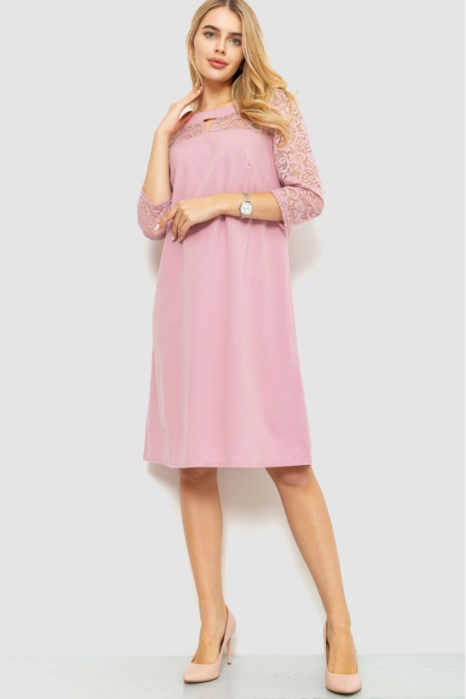 Купити Сукня ошатна, колір пудровий, 186R47 - Фото №1