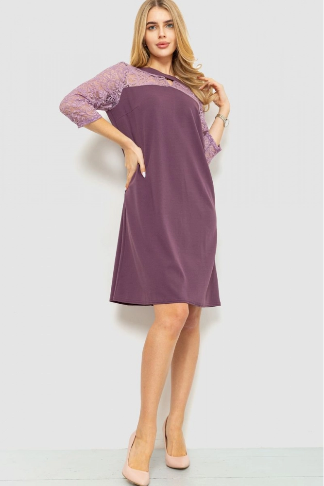 Купити Сукня ошатна, колір сливовий, 186R47 - Фото №1
