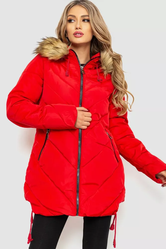 Купити Куртка жіноча, колір червоний, 235R758 оптом - Фото №1