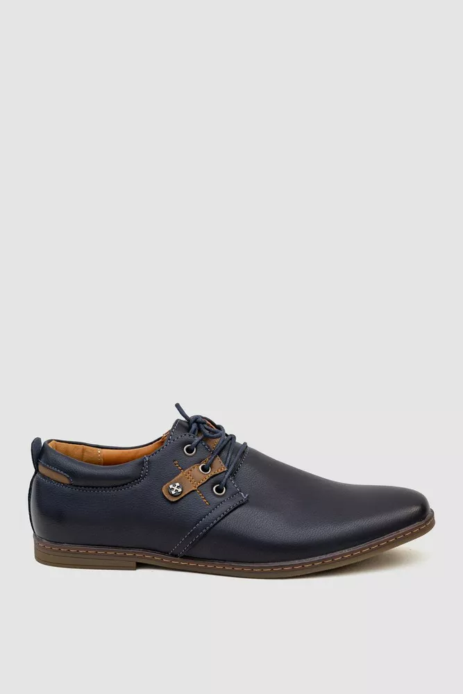 Купити Туфлі чоловічі, колір темно-синій, 243RA1218-1 оптом - Фото №1