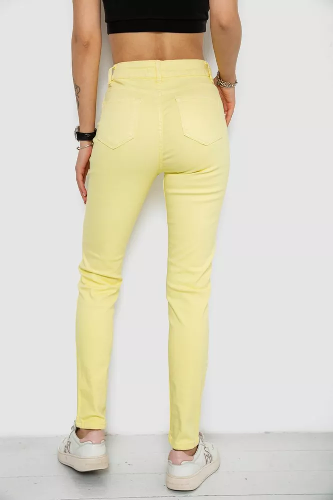 Купити Джинси жіночі Slim Fit, колір жовтий, 182R1489S19 - Фото №4