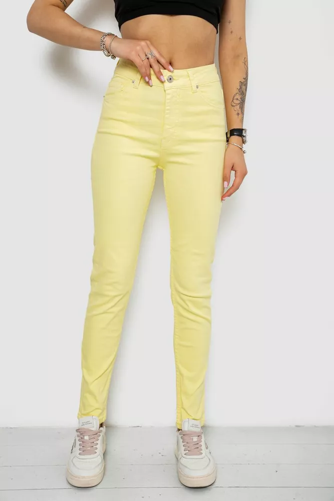 Купити Джинси жіночі Slim Fit, колір жовтий, 182R1489S19 - Фото №1