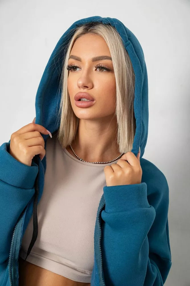 Купити Спортивний костюм жіночий на флісі, колір синій, 238R5715-1 - Фото №7