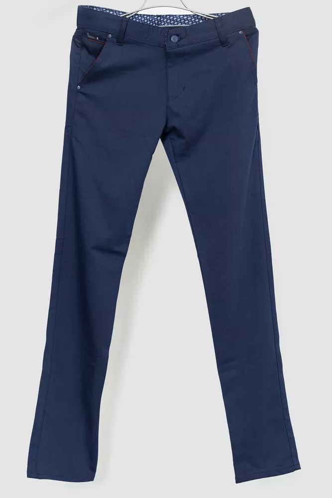 Купити Штани чоловічі класичні, колір темно-синій, 226R5235 - Фото №1