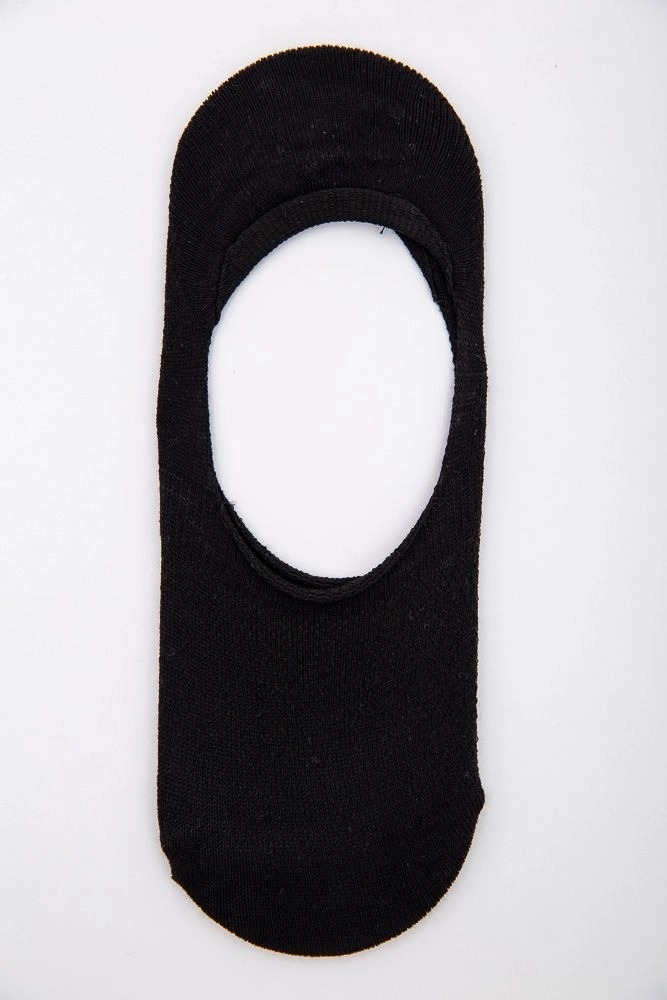 Купить Следы женские с силиконом на пятке, цвет черный, 151R016 оптом - Фото №1