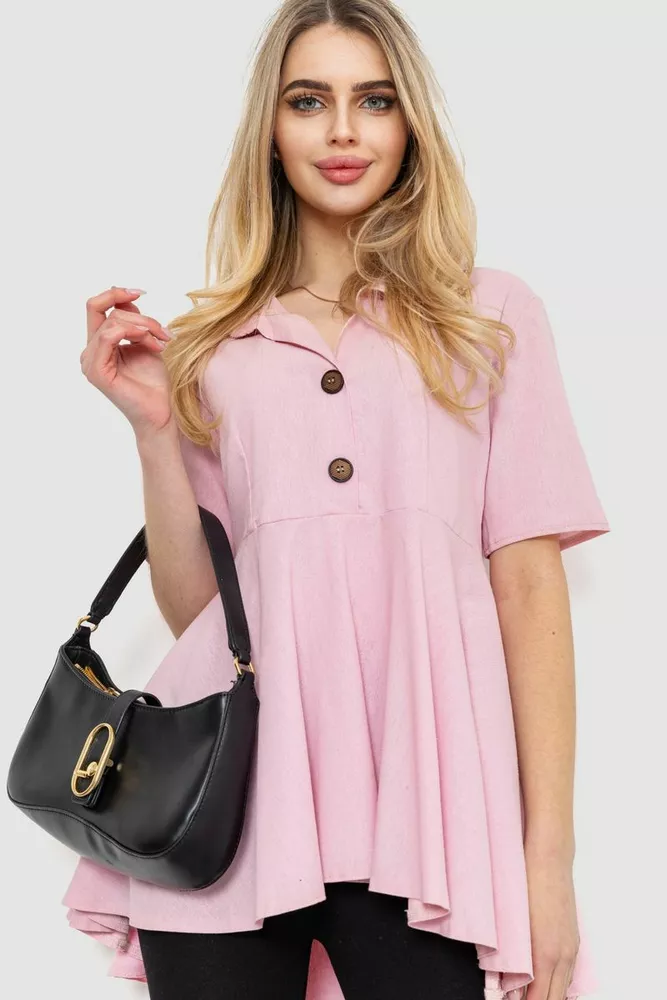 Купить Блузка-туника  -уценка, цвет светло-розовый, 186R024-U - Фото №1