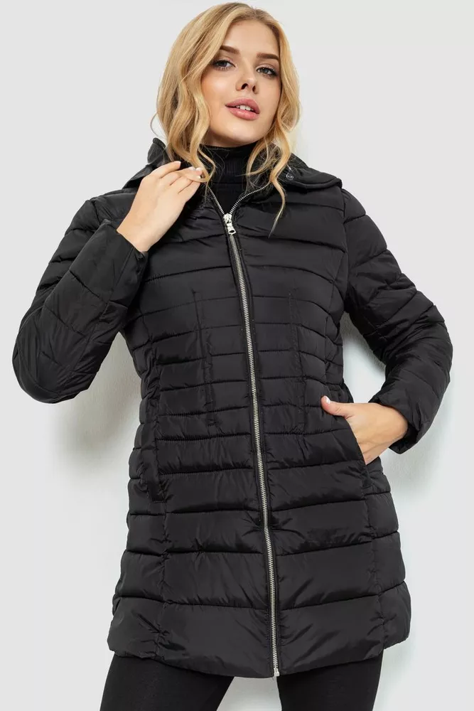 Купить Куртка женская демисезонная, цвет черный, 235R9605-1 - Фото №1