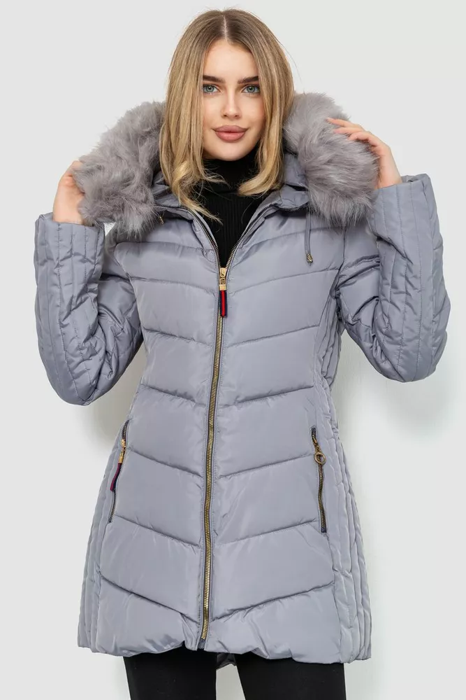 Купити Куртка жіноча демісезонна, колір сірий, 235R819-66 оптом - Фото №1