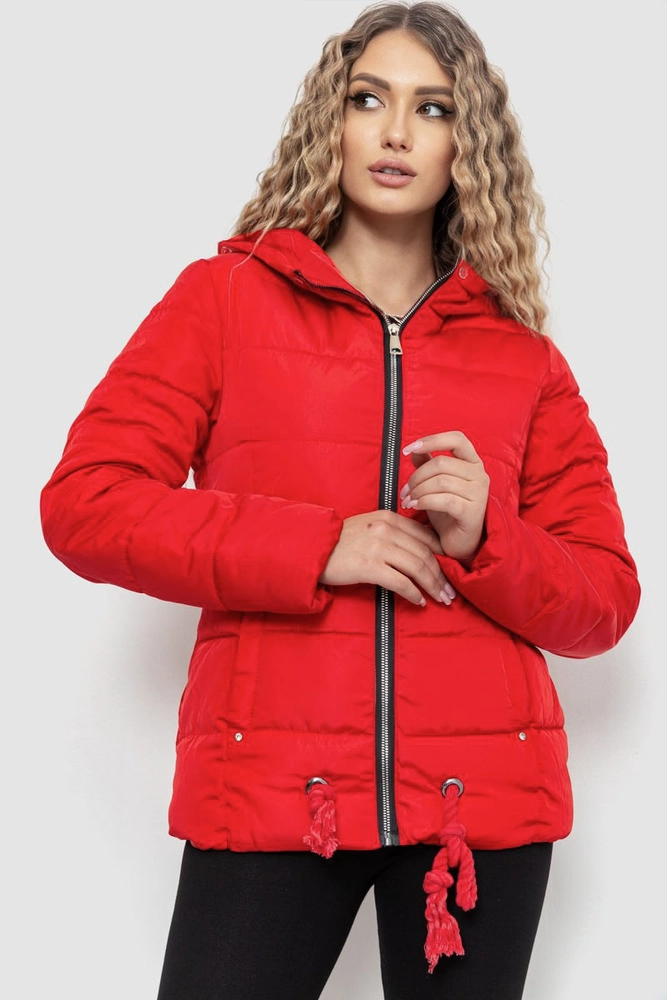 Купити Куртка жіноча демісезонна, колір червоний, 235R8803-4 оптом - Фото №1