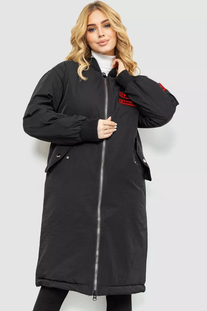 Купити Куртка жіноча, колір чорний, 235R1717 - Фото №1