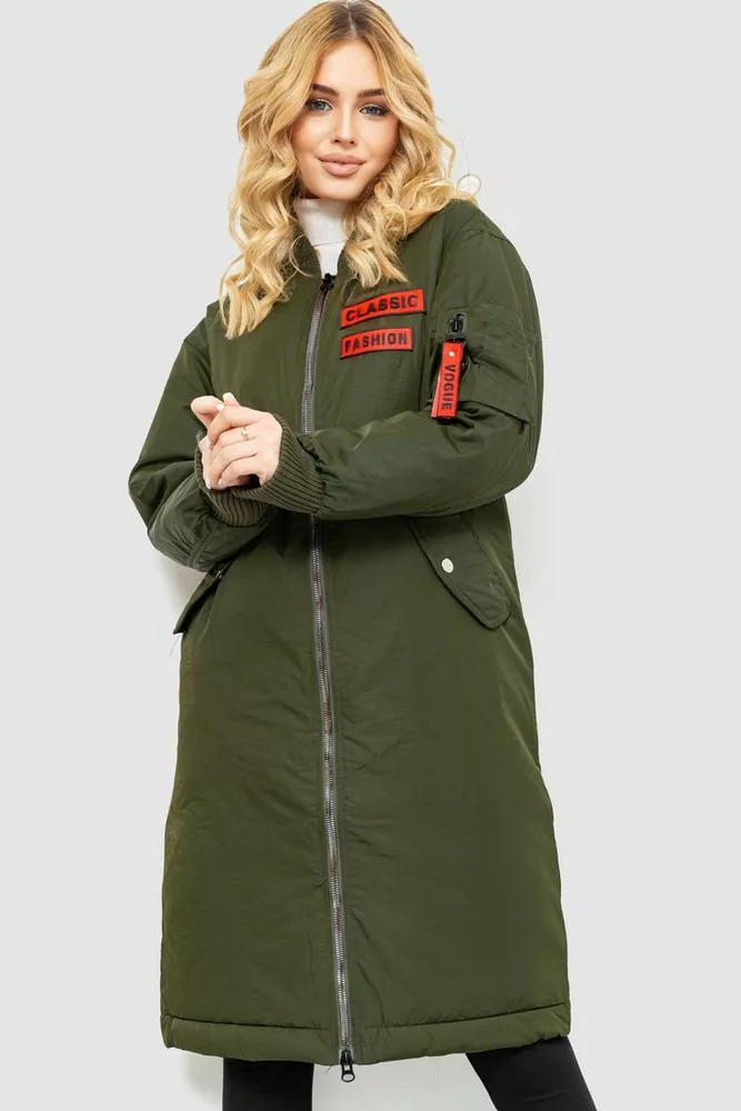 Купити Куртка жіноча, колір хакі, 235R1717 оптом - Фото №1