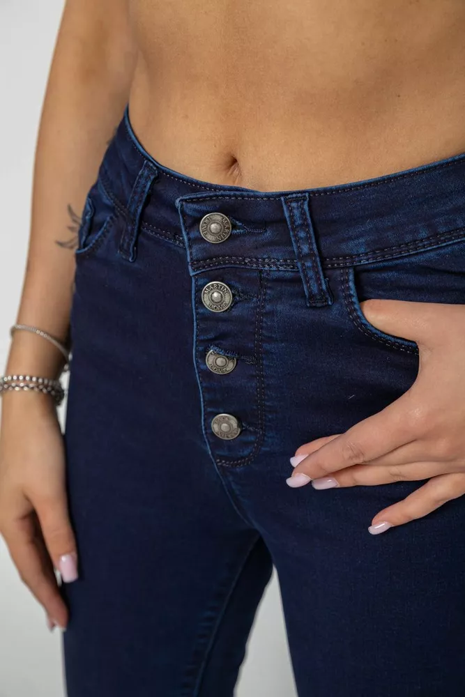 Купити Джинси жіночі Skinny, колір синій, 182R4361 - Фото №5