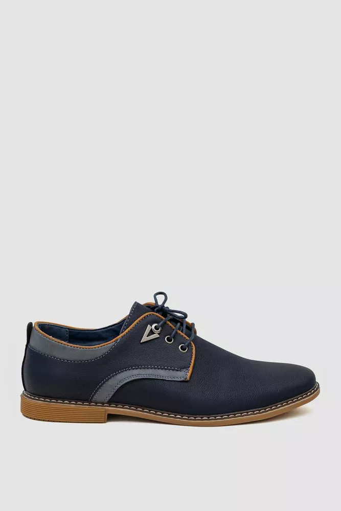 Купити Туфлі чоловічі, колір темно-синій, 243RA1226-1 оптом - Фото №1