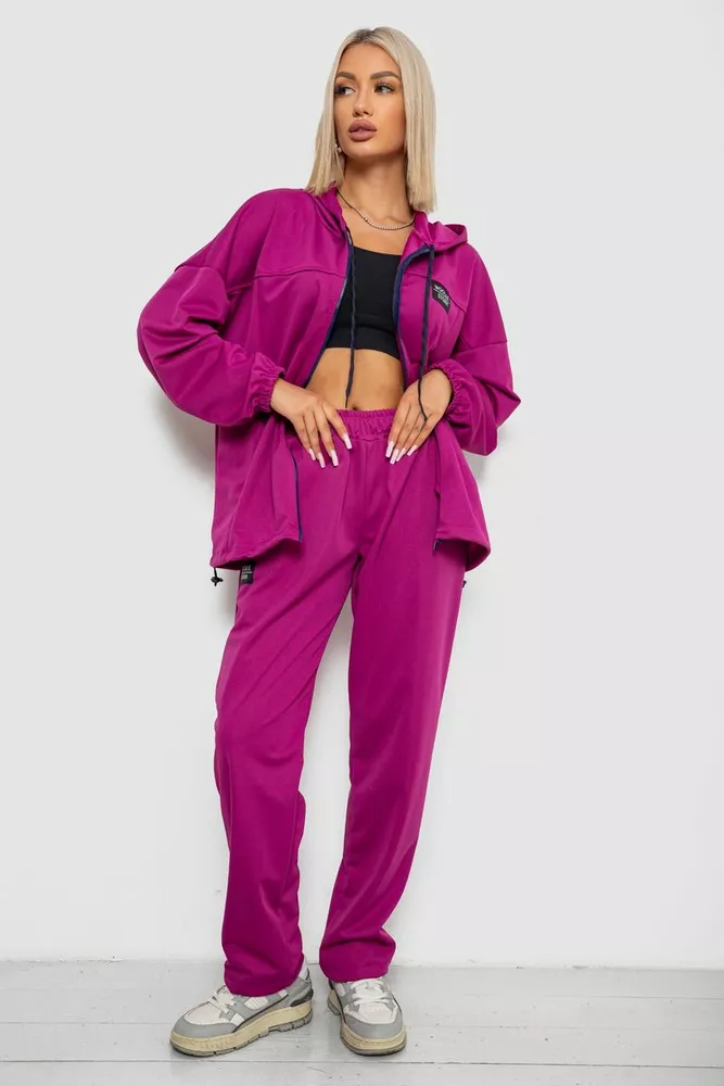 Купити Спортивний костюм жіночий, колір фуксія, 238R114-3 - Фото №1