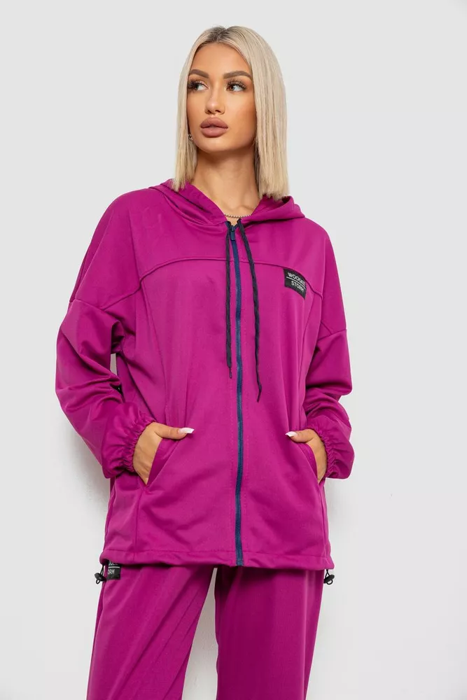Купити Спортивний костюм жіночий, колір фуксія, 238R114-3 - Фото №2