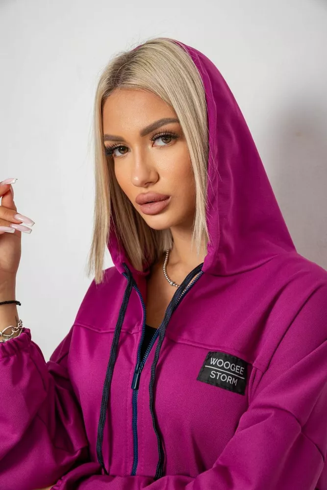Купити Спортивний костюм жіночий, колір фуксія, 238R114-3 - Фото №5