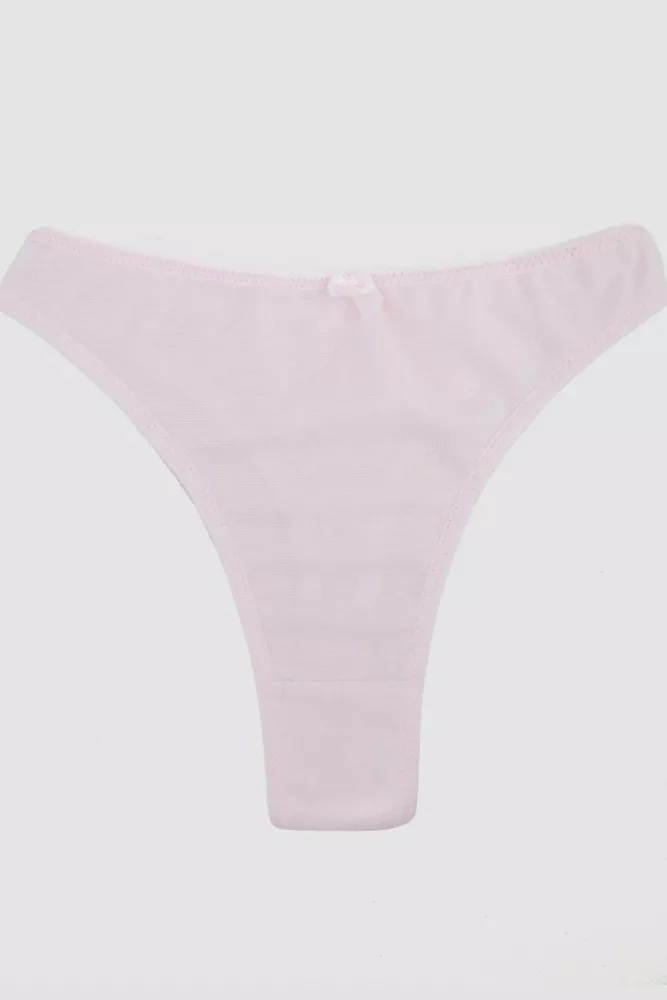 Купити Труси жіночі тонг, колір рожевий, 242R088 - Фото №1