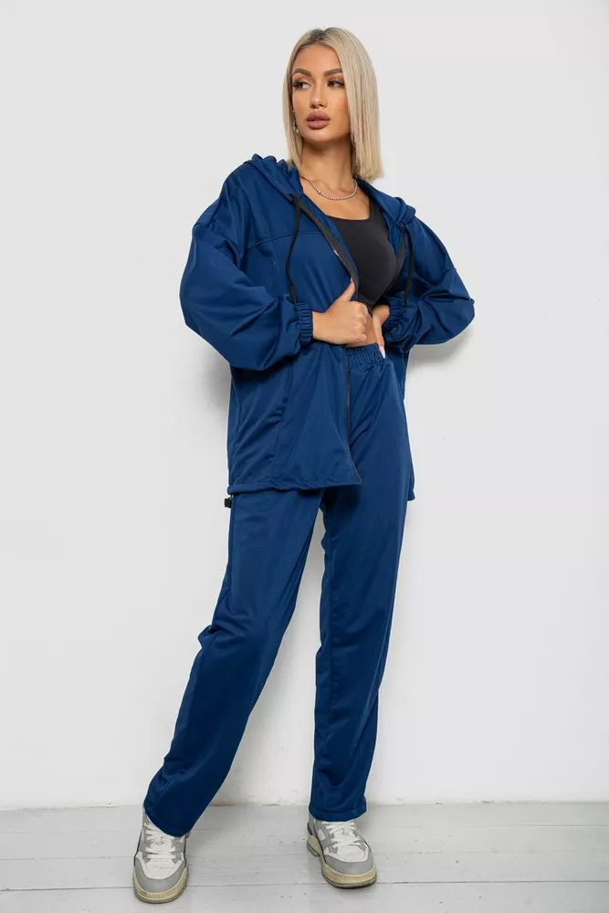 Купити Спортивний костюм жіночий, колір синій, 238R114-3 - Фото №1