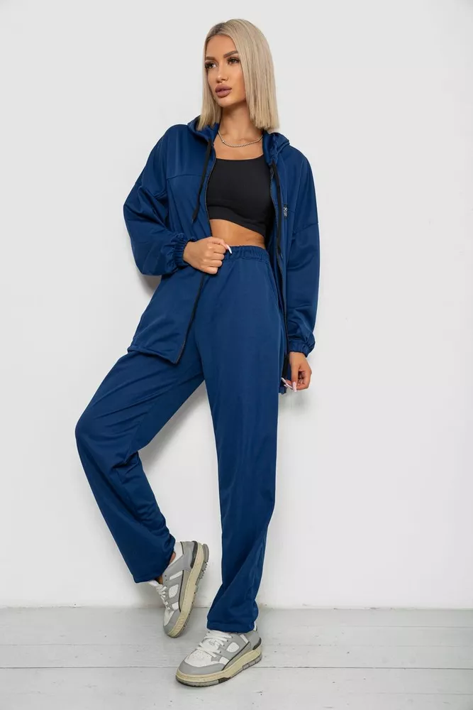 Купити Спортивний костюм жіночий, колір синій, 238R114-3 - Фото №3