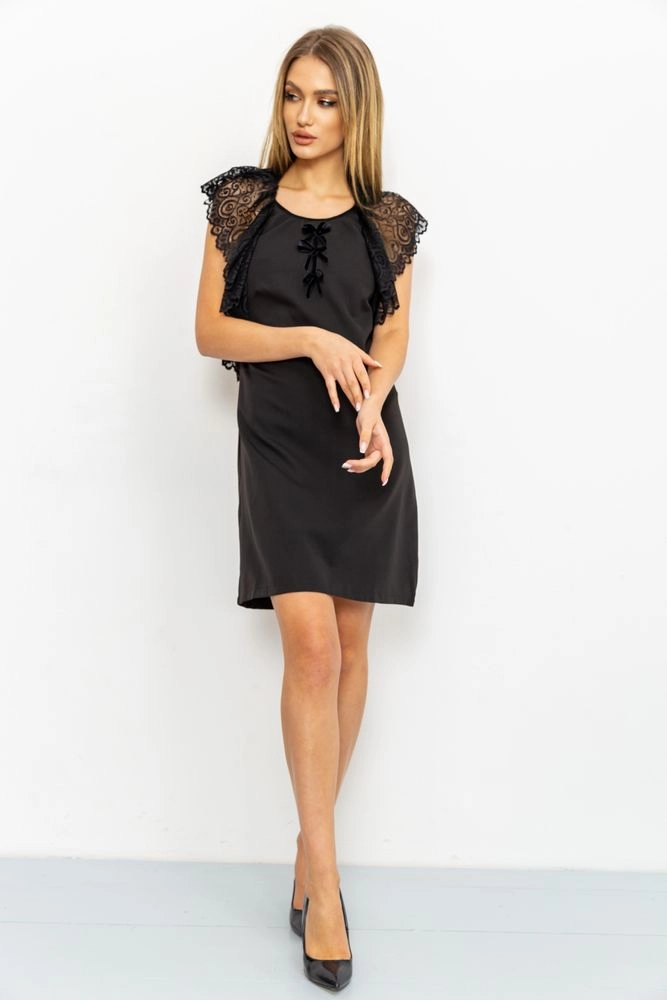 Купити Ошатне плаття, колір чорний, 176R102 оптом - Фото №1
