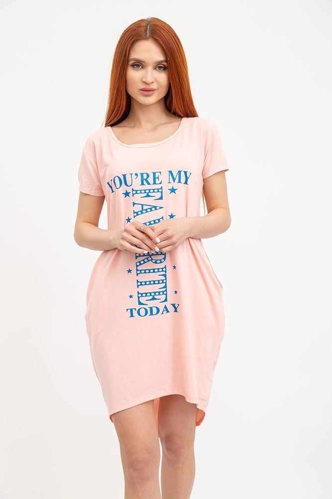 Купити Туніка жіноча, колір персиковий, 119R135 - Фото №1