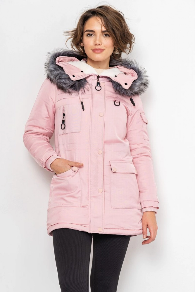 Купити Куртка жіноча, колір рожевий, 224R19-02 оптом - Фото №1