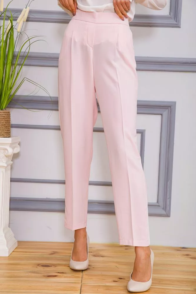 Купити Штани жіночі, колір рожевий, 182R311 оптом - Фото №1