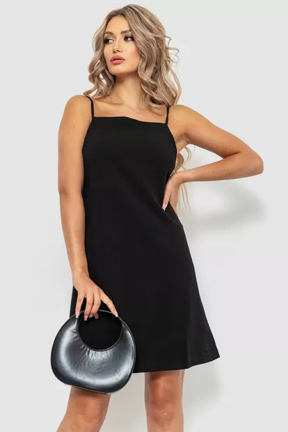 Сукня, колір чорний, 115R0464-1