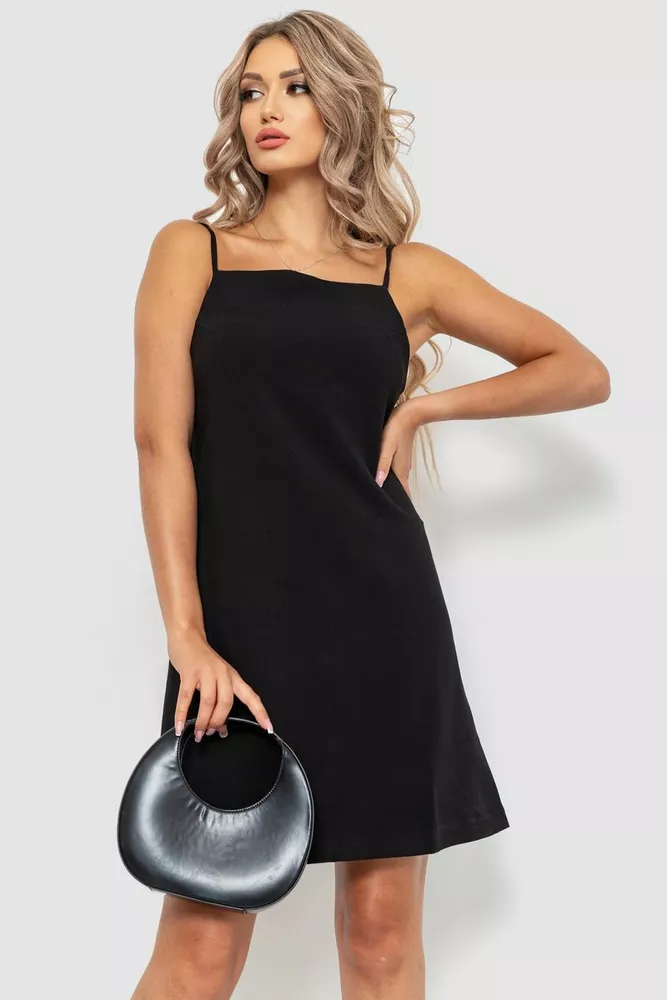 Купити Сукня, колір чорний, 115R0464-1 оптом - Фото №1