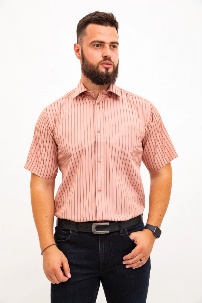 Купить Рубашка мужская, с короткими рукавами, 869-11KP - Фото №1