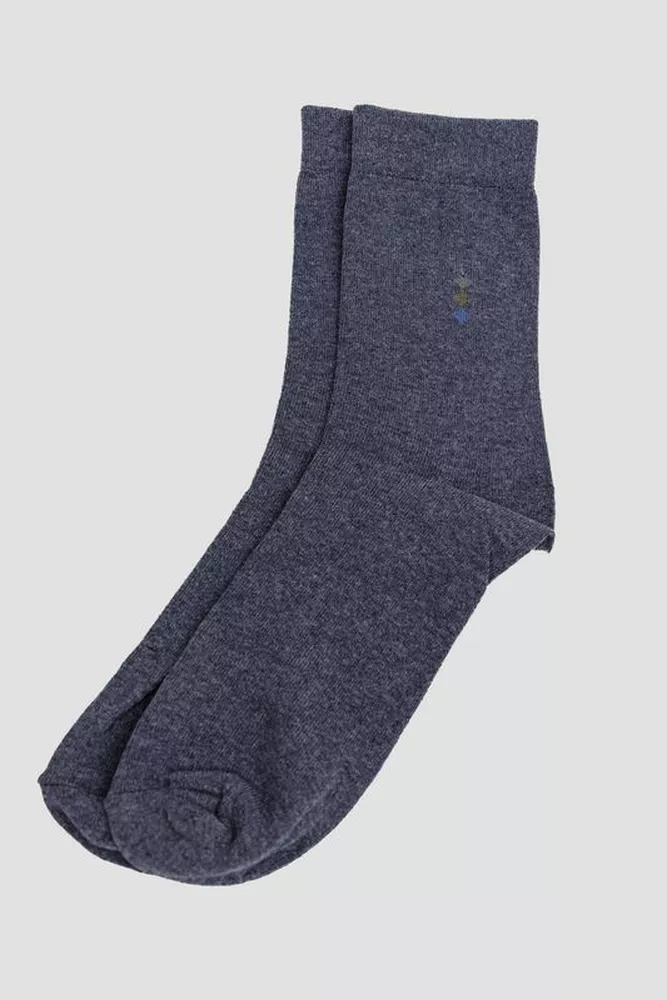 Купити Шкарпетки чоловічі, колір джинс, 167R533 - Фото №1
