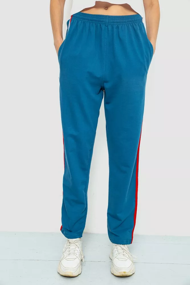 Купить Спорт штани женские, цвет петроль, 219R125 - Фото №1