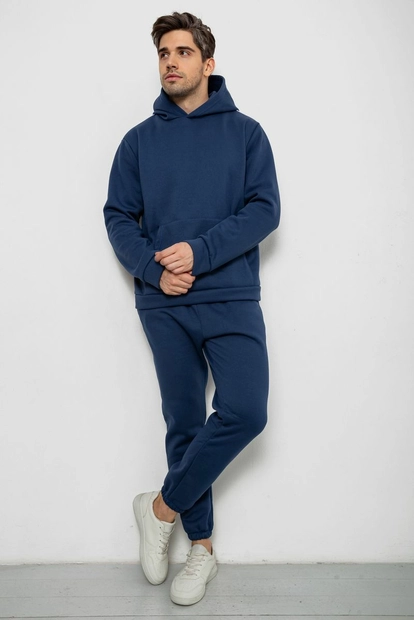 Спортивный костюм мужской на флисе, цвет синий, 238R58573