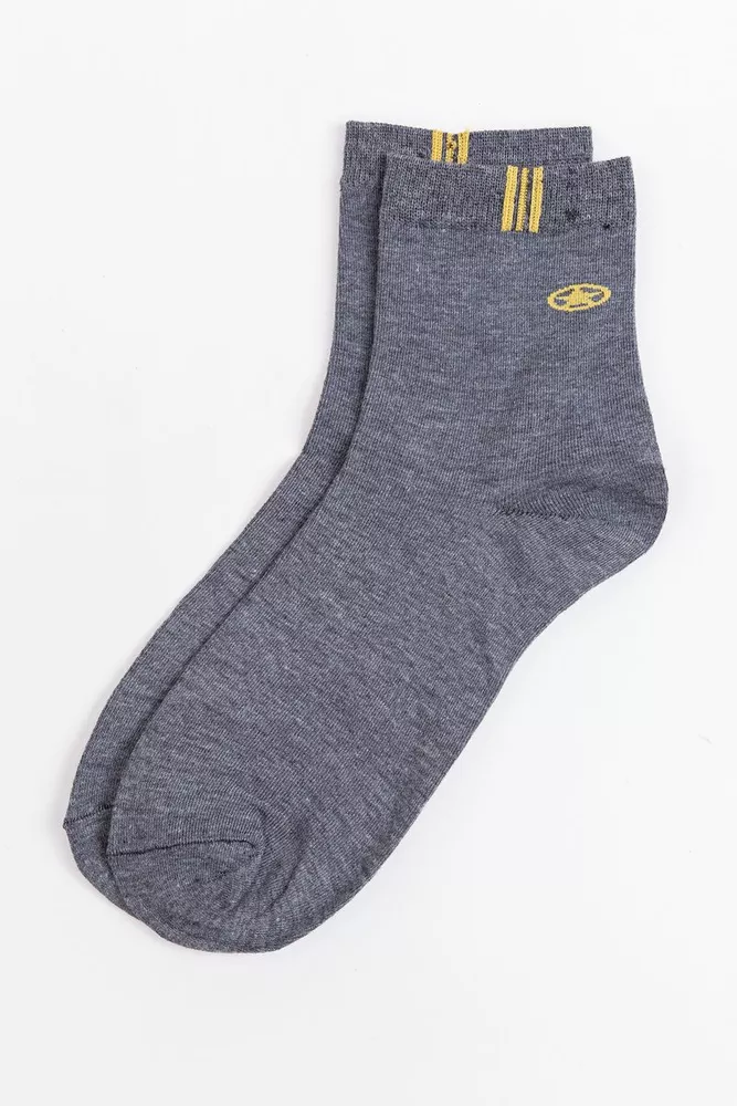 Купити Шкарпетки чоловічі, колір темно-сірий, 131R21-2-04 оптом - Фото №1