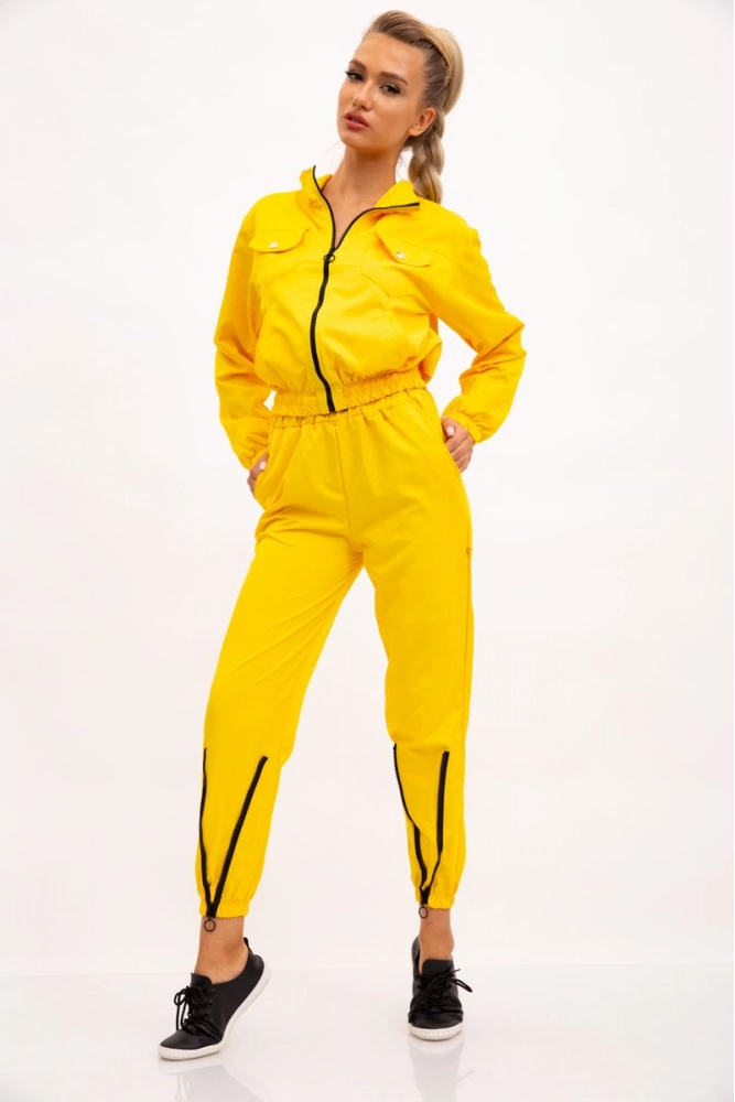 Купить Спорт костюм женский, цвет желтый, 103R017 - Фото №1